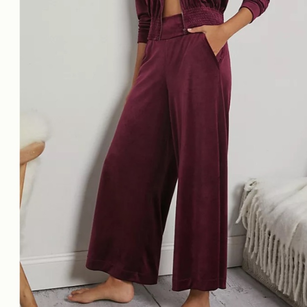 Anthropologie Sat Sun Velvet Pants NWT